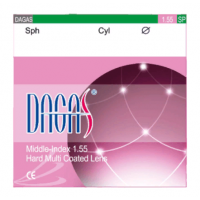 Антибликовые очковые линзы Dagas 1.55 SP HMC (2 линзы)